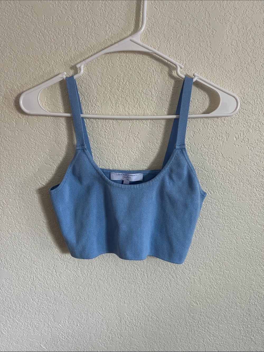 Love for Humanity Couture Cropped Bralette Sweater Tank